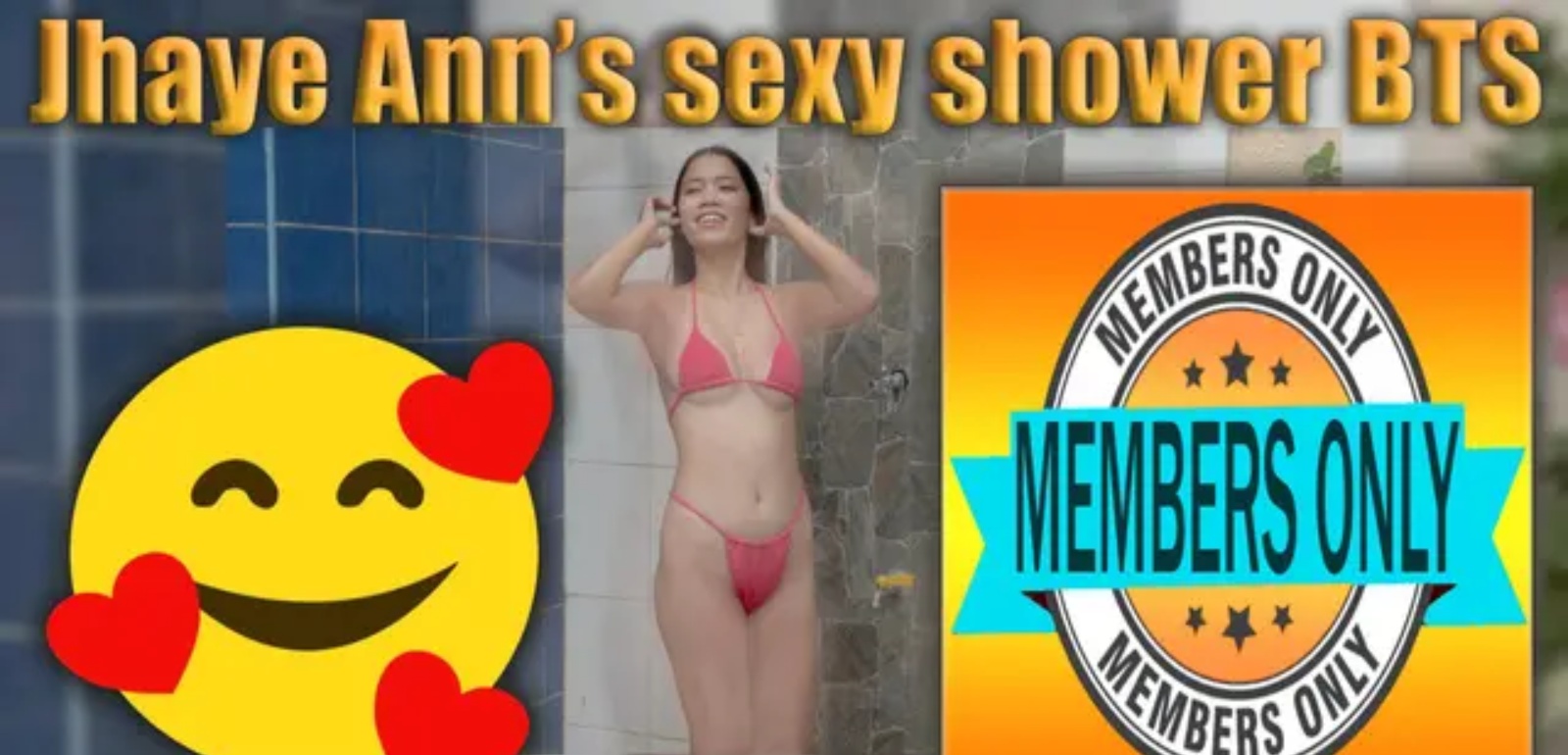 Jhaye Annes sexy shower BTS photoshoot